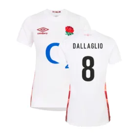 2023-2024 England Rugby Red Roses Rugby Jersey (Ladies) (Dallaglio 8)