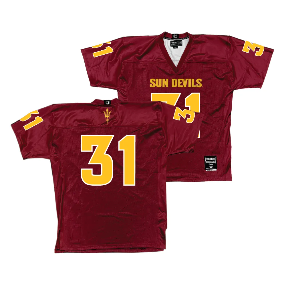 Arizona State Football Maroon Jersey - Nikko Klemm