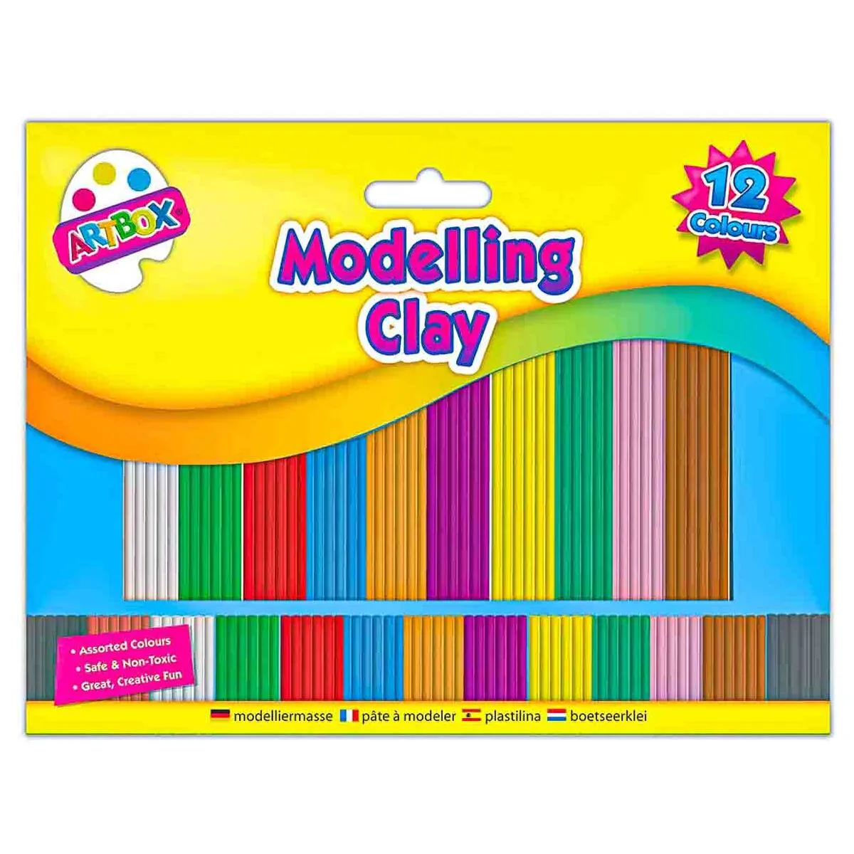 Artbox Modelling Clay 12 Assorted Colours