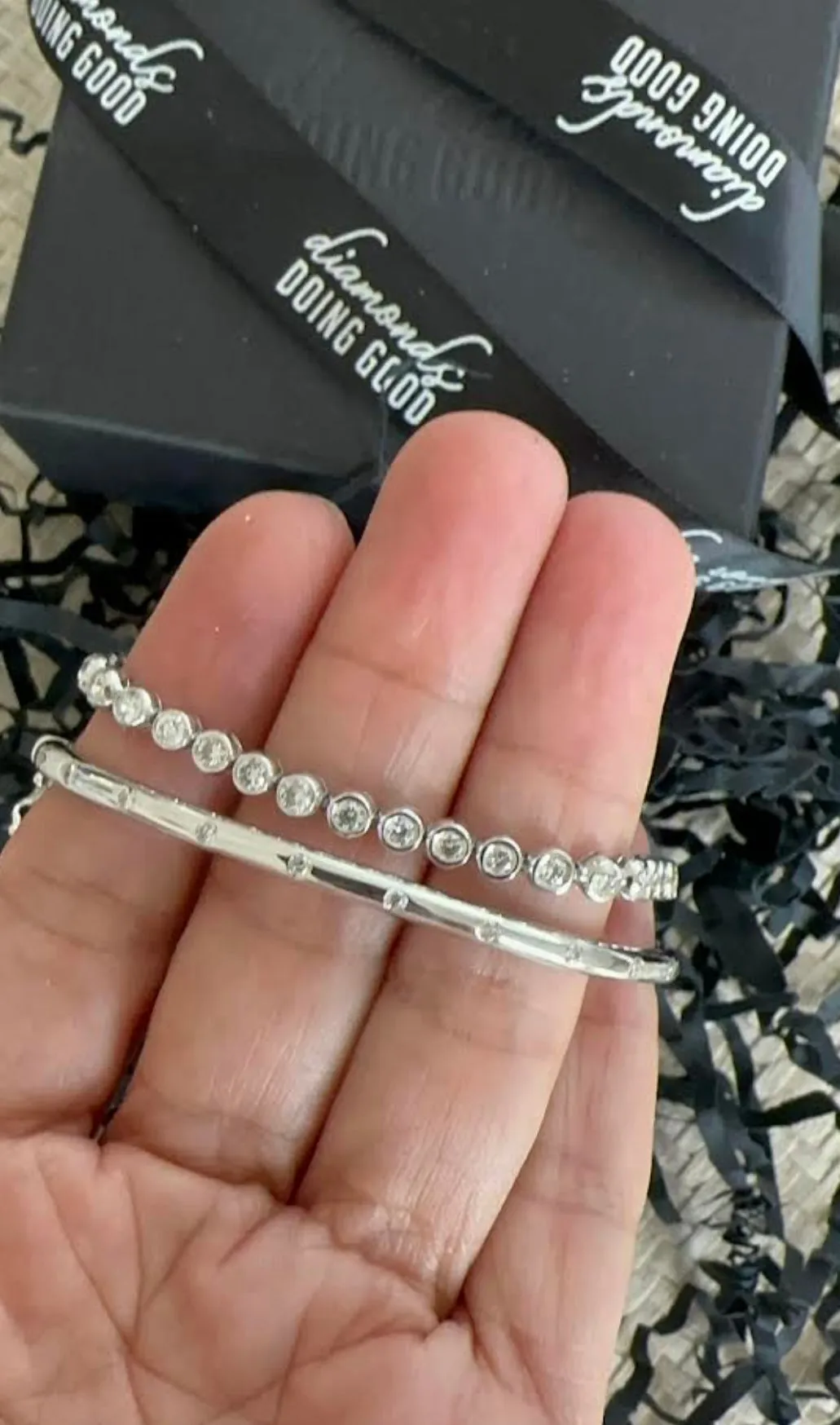 Bezel Set Diamond Tennis Bracelet