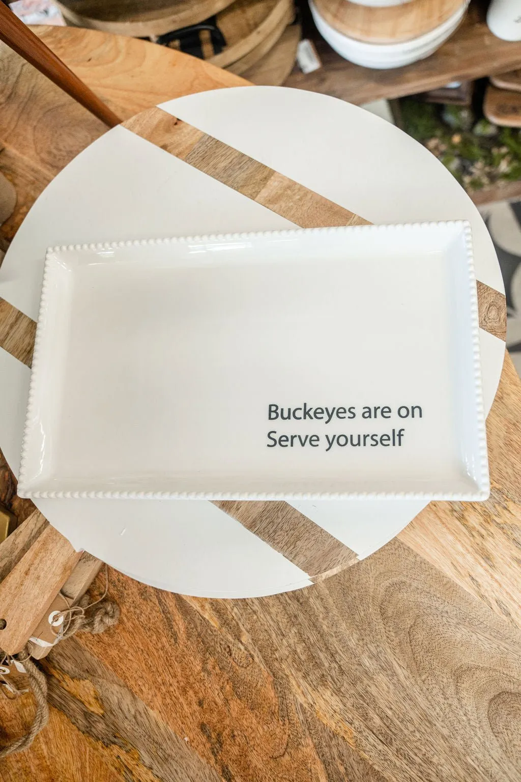 Buckeye Serving Platter