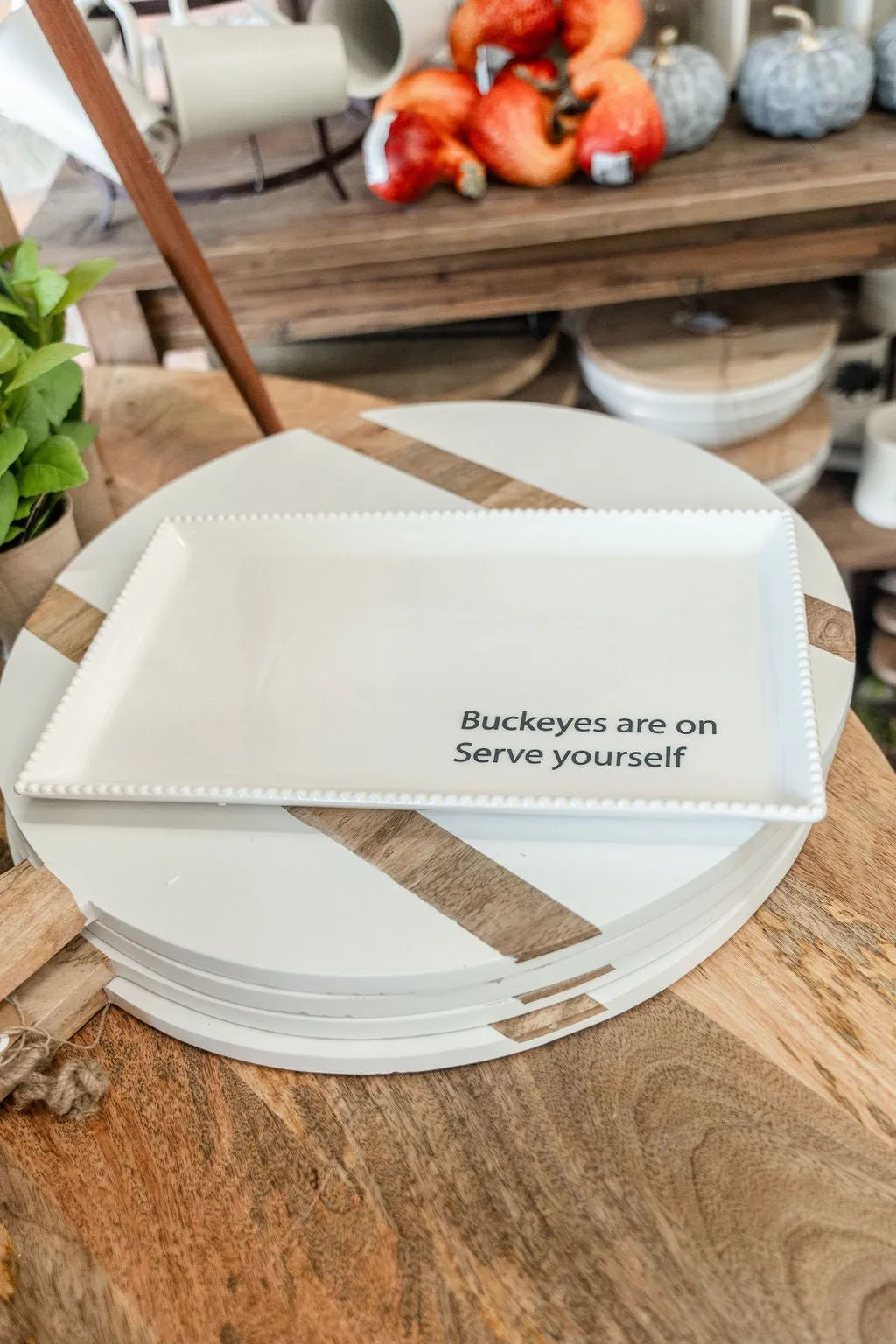 Buckeye Serving Platter