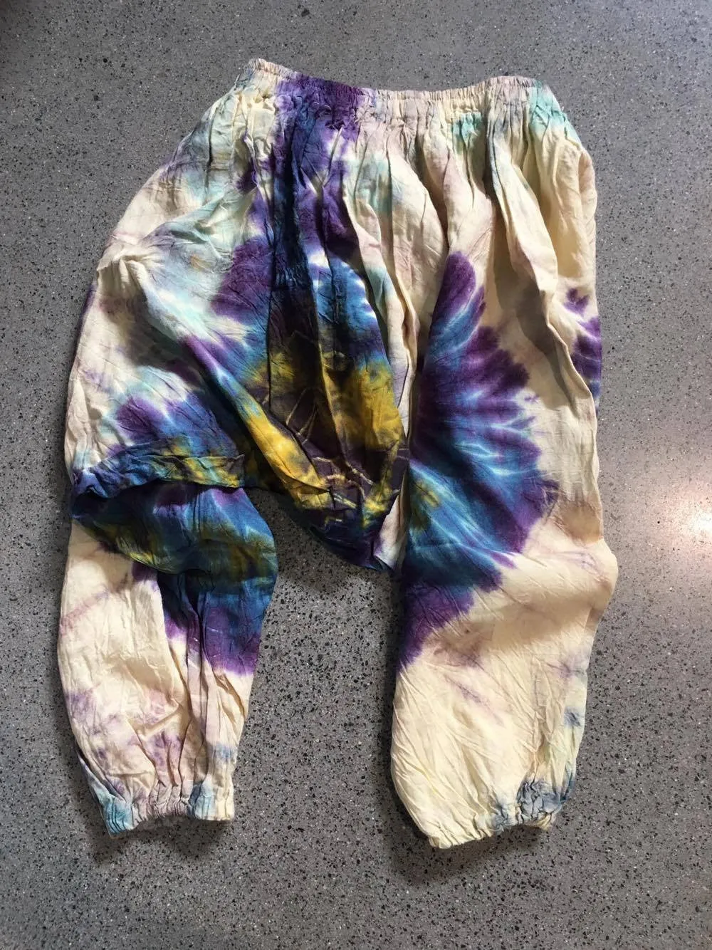 Childrens Tie Dye Harem Pants