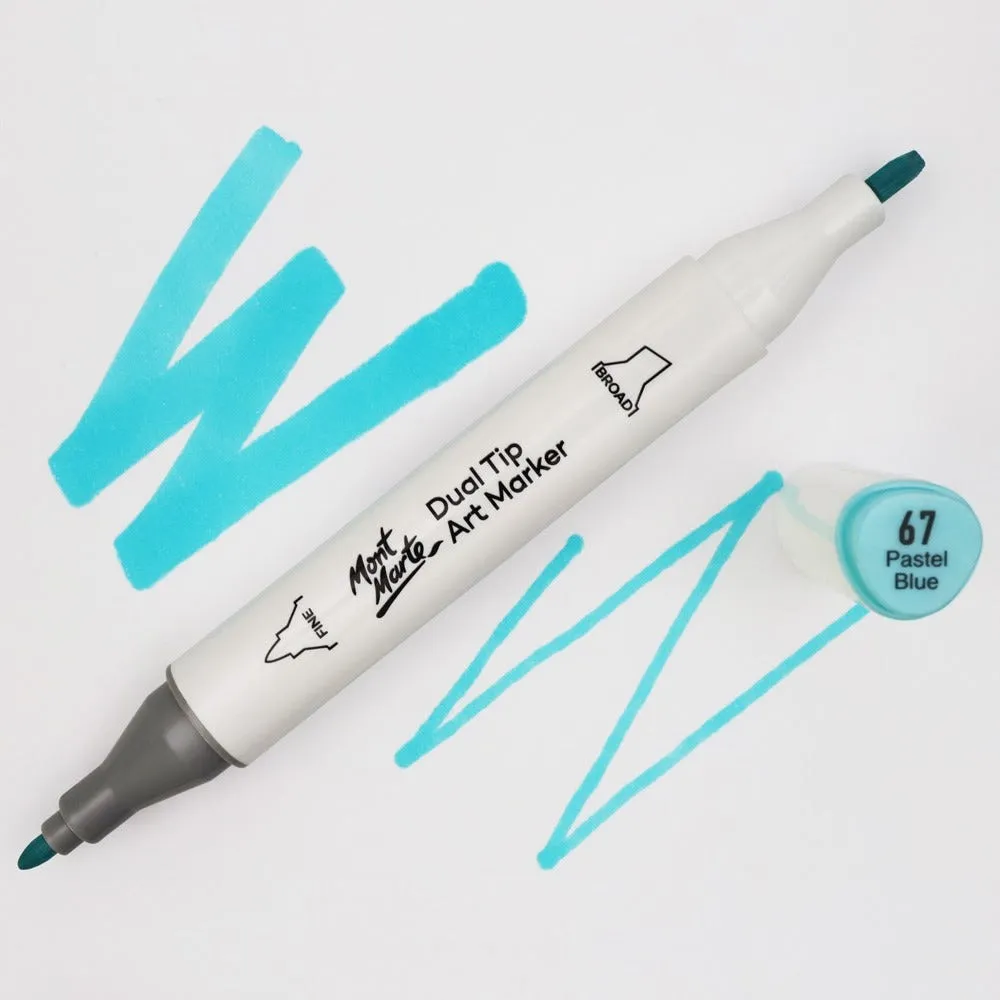 Dual Tip Art Marker Premium - Pastel Blue 67