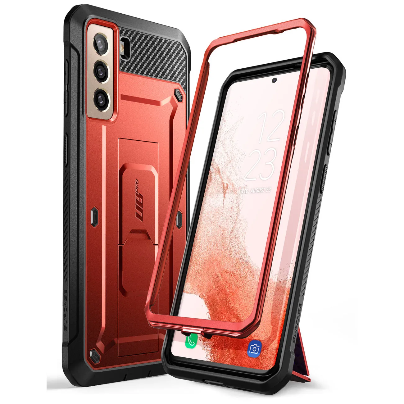 Galaxy S22 Unicorn Beetle PRO Rugged Case-Metallic Red