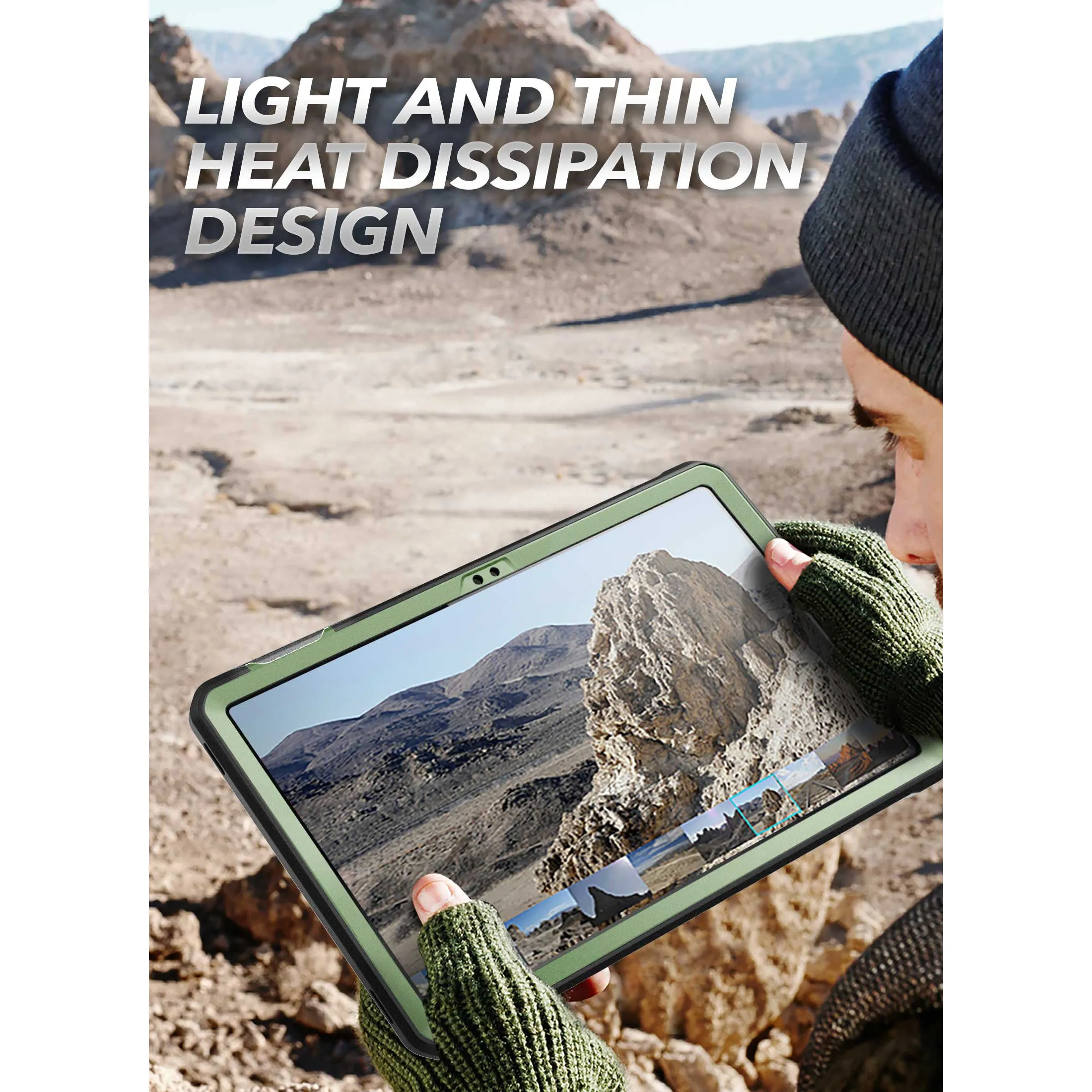 Galaxy Tab A8 10.5 inch (2022) Unicorn Beetle PRO Full-Body Case-Dark Green