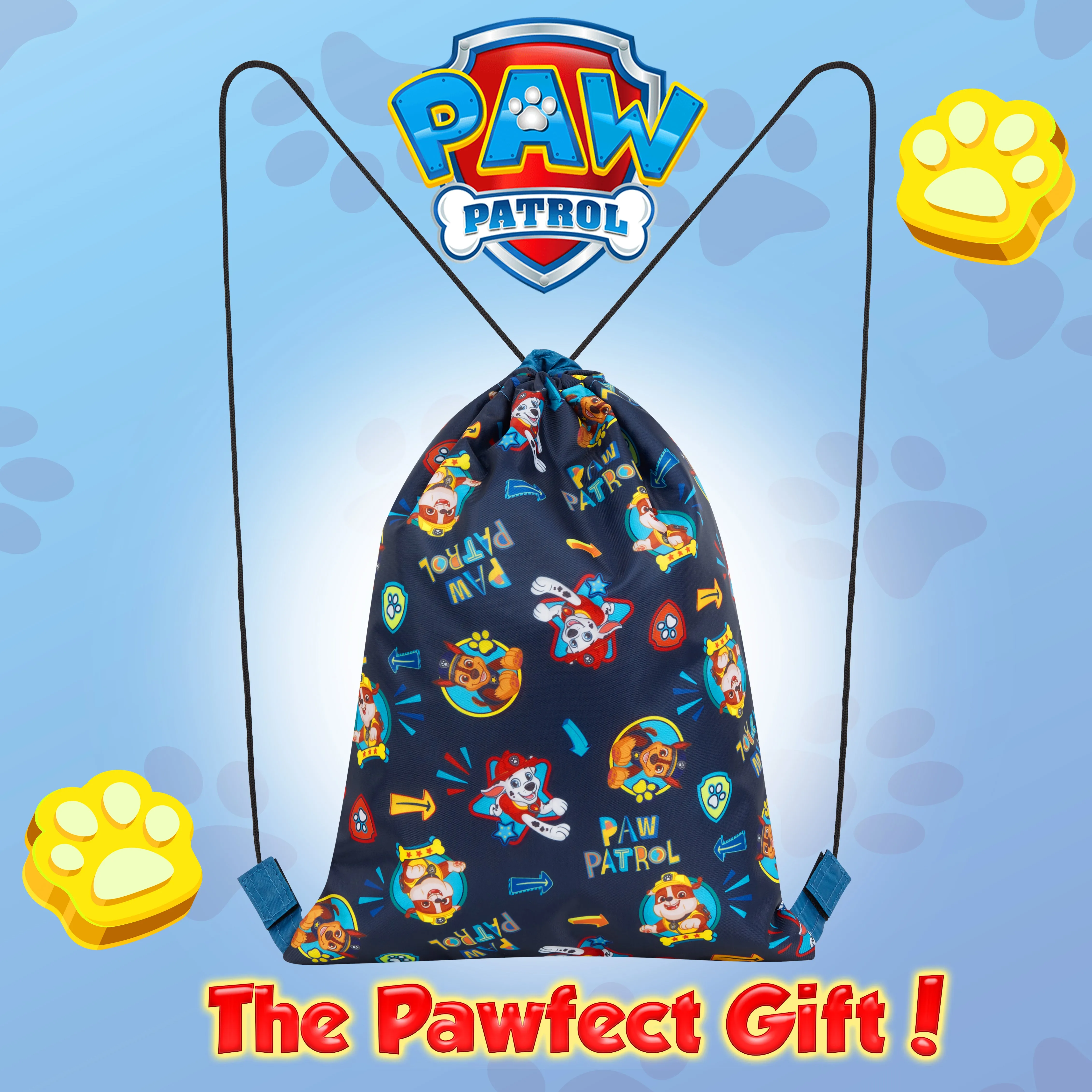 Paw Patrol Drawstring Bags For Children