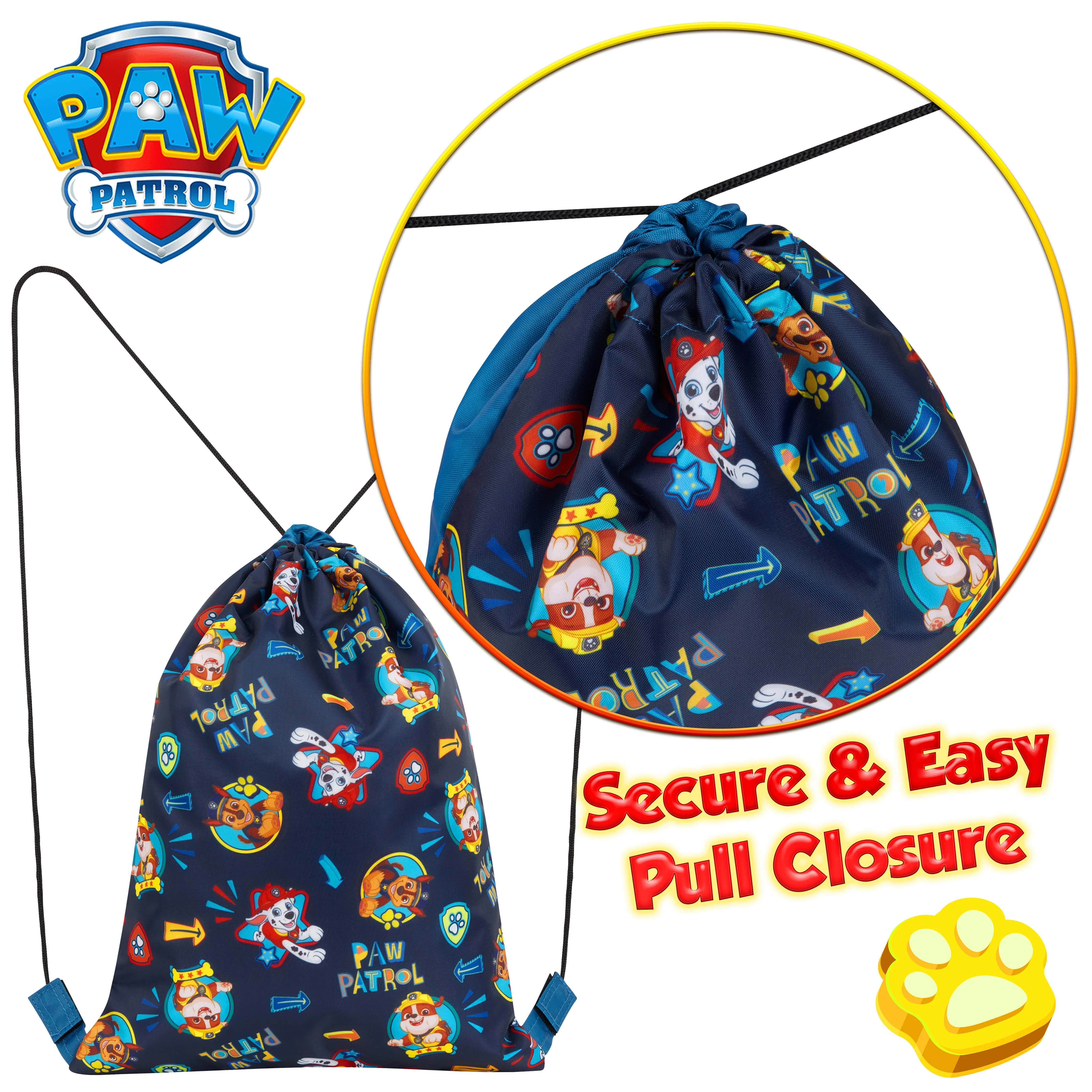Paw Patrol Drawstring Bags For Children