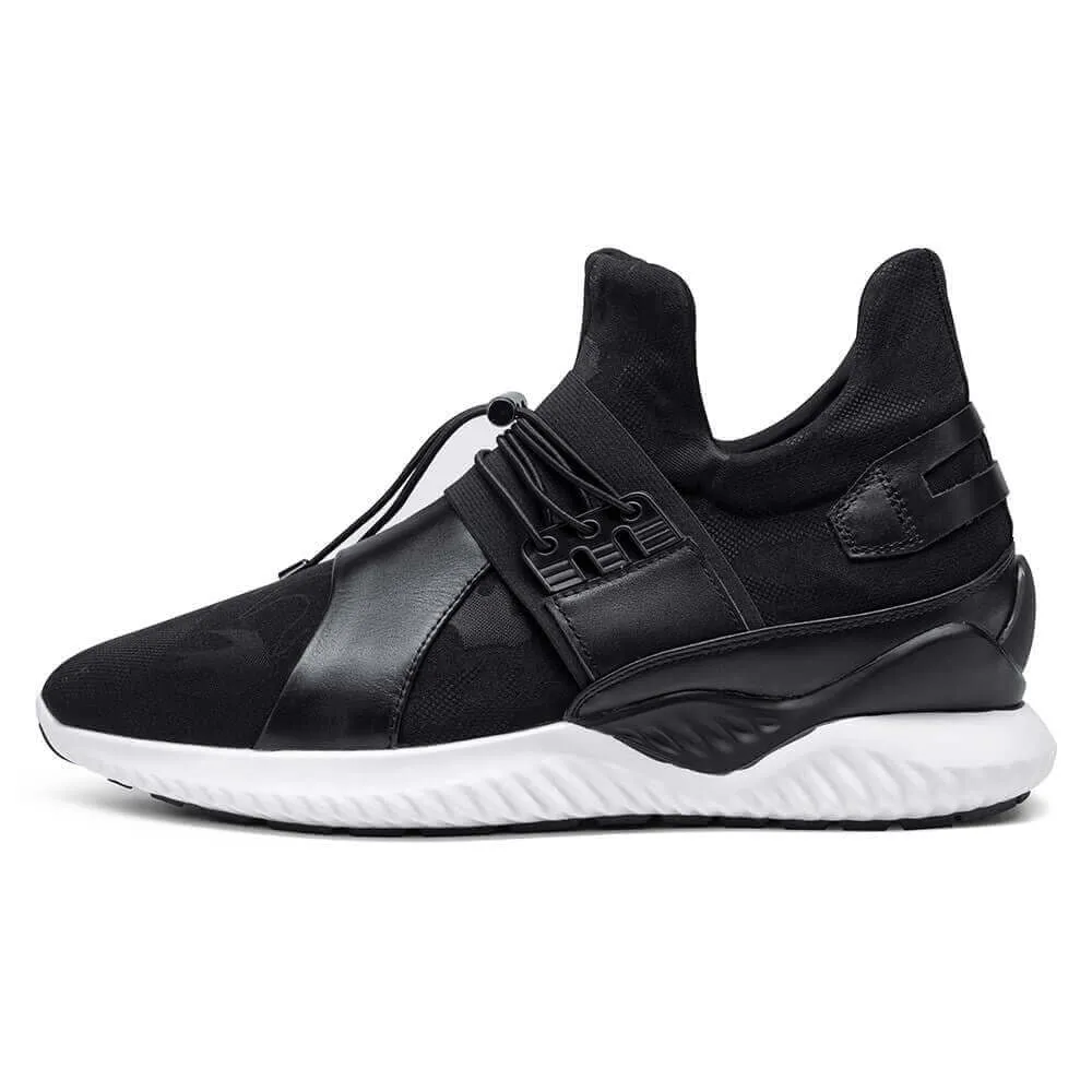 This item only ships to the United States - 7 CM / 2.76 Inches CMR CHAMARIPA Hidden Height Increasing Sneaker High Top Running Elevator Shoes Athletic Lift Shoe