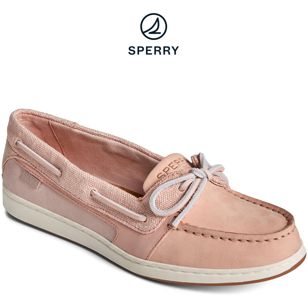Women's Starfish 1-Eye Leather Baja Boat Shoe Rose (STS89033)